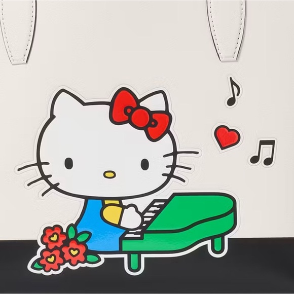 SOLD! NWT! KATE SPADE X SANRIO HELLO KITTY TOTE & WRISTLET - Picture 3 of 6